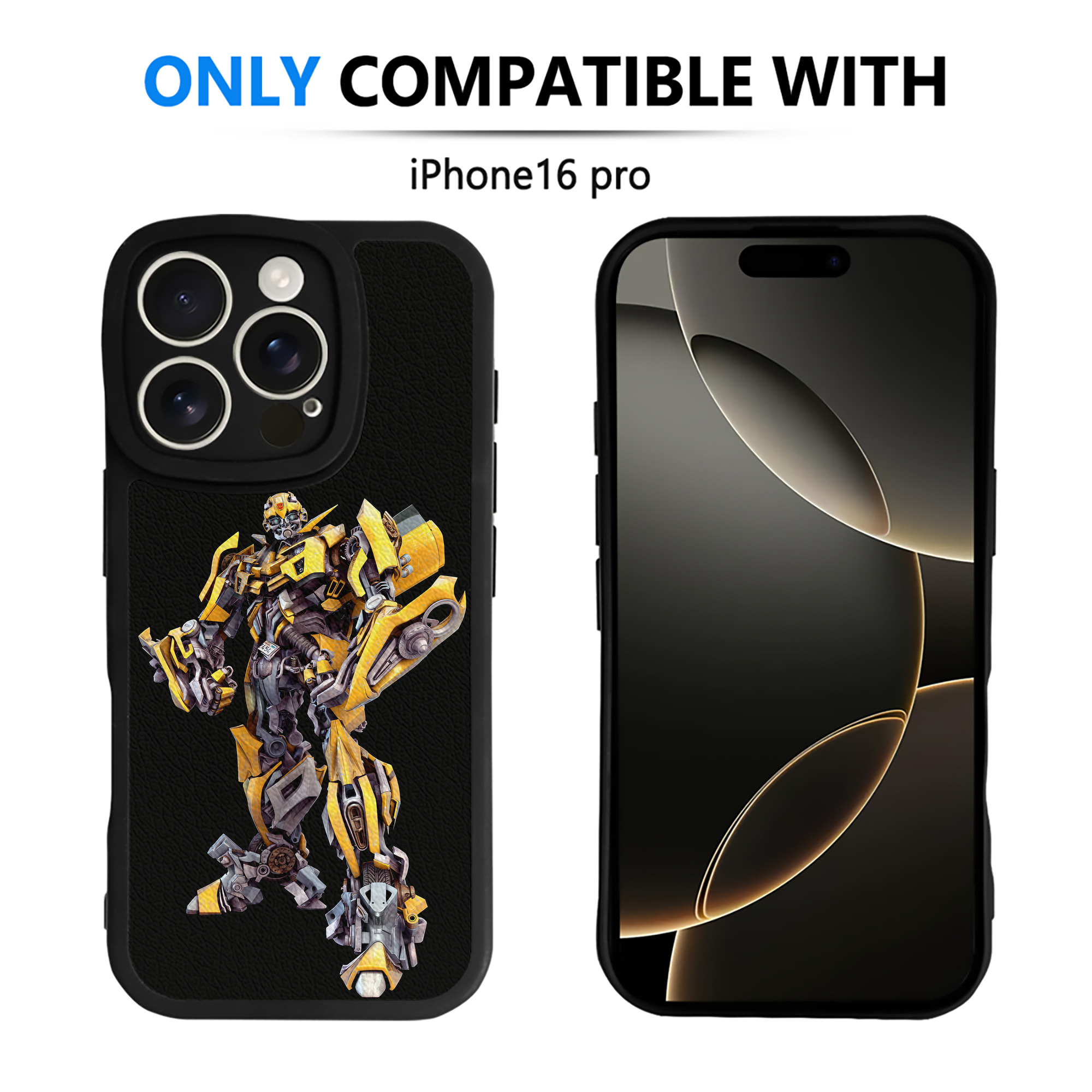 （画像用） Transformers トランスフォーマー 【iPhone 16シリーズ対応】シリコンスマホケース（レザー調） 材質：シリコン